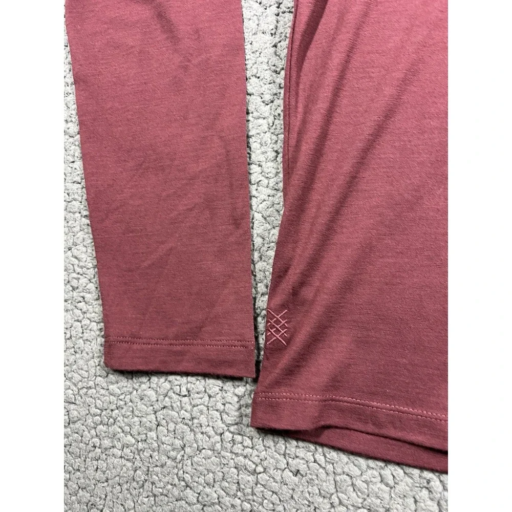 Rhone‎ Modino Wool Long Sleeve Tee Mens's Size S Tawny Port Red NWT